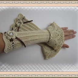 Вяжем крючком прекрасные митенки