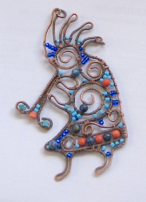 Делаем из медной проволоки ангела с трубой: часть 4