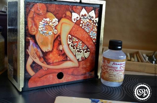 ​Коробка для чая превращается в восточную шкатулку: мастер-класс, часть 3