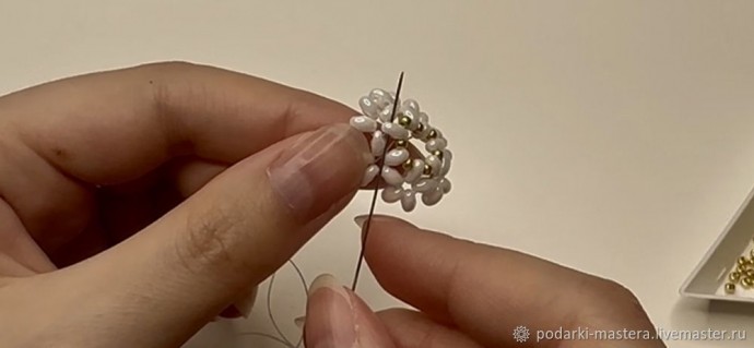 Комплект украшений из бисера twin с двумя отверстиями