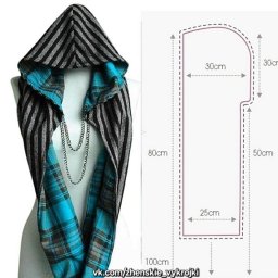 Накидка с капюшоном: моделирование