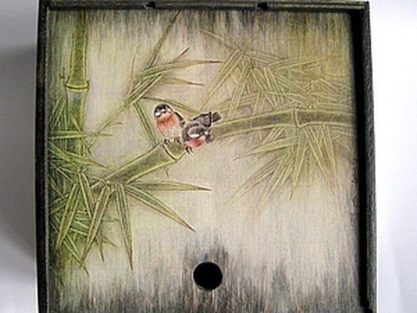 ​Состаренный фон под вживление лазерной распечатки: мастер-класс, часть 3