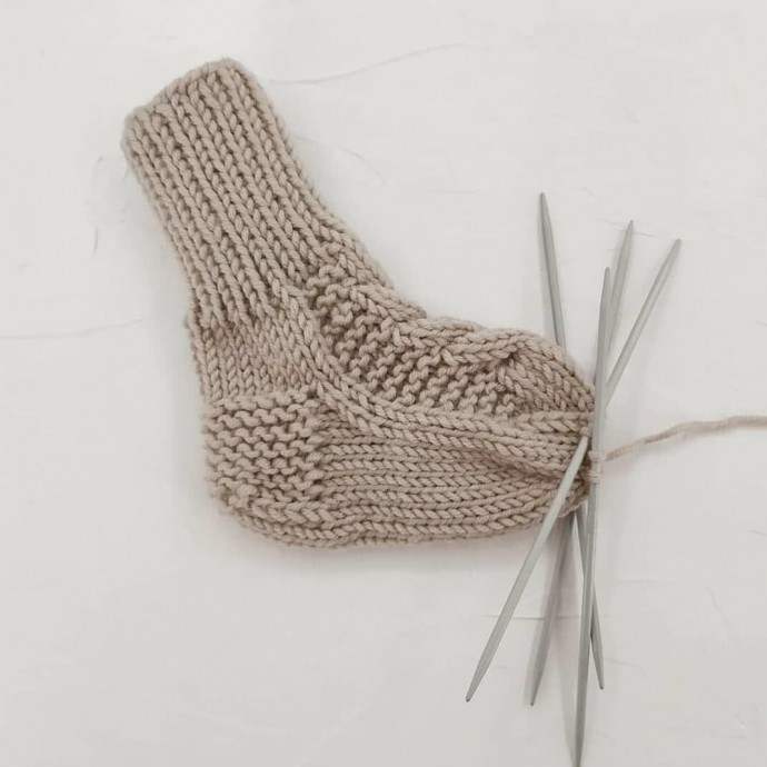 ​Вязание носочков на спицах