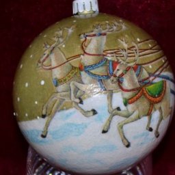 Декорируем новогодний шарик