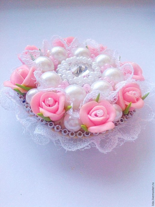 ​Делаем романтичную брошь "Грезы": часть 2