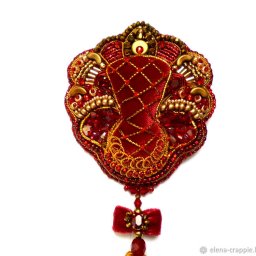 Создаем брошь "Королевский каприз": часть 2