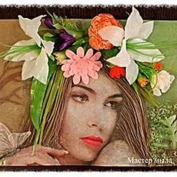 Создаем мыльную картину "Цветочная фея": часть 4