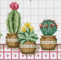 ​Вышиваем кактусы