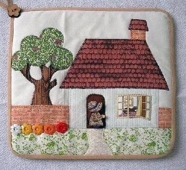 Домики из остатков ткани Домики из остатков ткани