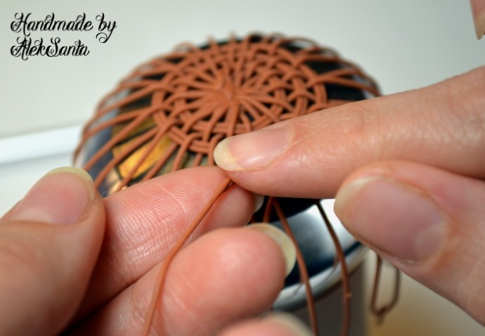 Круговое плетение из полимерной глины: часть 2