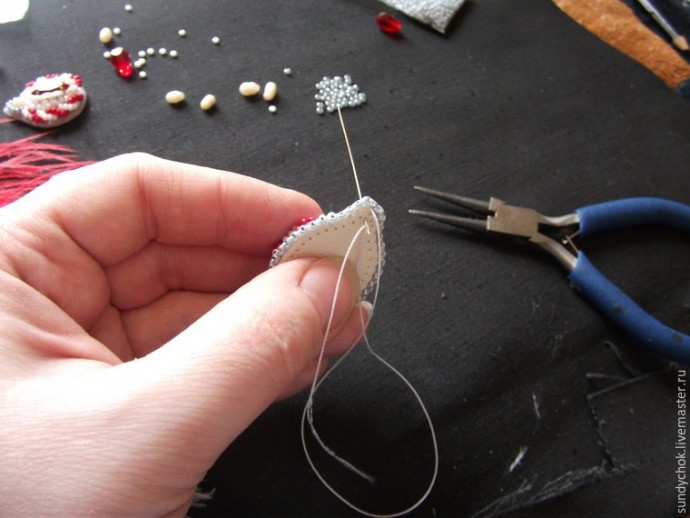 ​Создаем свадебные серьги "Мирослава": часть 4