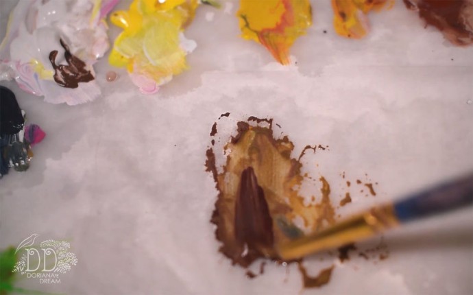 Урок рисования акриловыми красками: рисуем "Белоглазку", часть 2