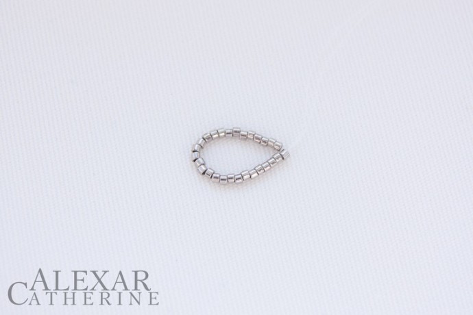 ​Колье "Бегущая по волнам": часть 2