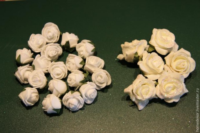 Декорируем ободок для волос "Нежная роза"