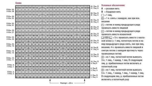 Шарф палантин спицами в технике бриошь Шарф палантин спицами в технике бриошь