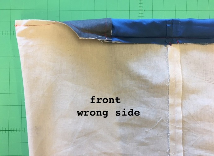 Обработка низа изделия на подкладке Обработка низа изделия на подкладке