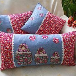 Шьём комплект чехлов "Матрёшки" для декоративных подушек: часть 2
