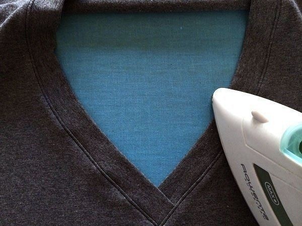 Обработка V-образного ворота Обработка V-образного ворота