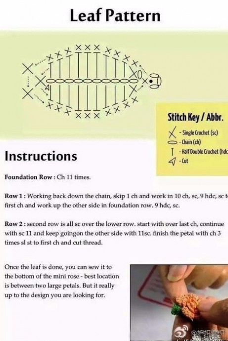 Розочки крючком