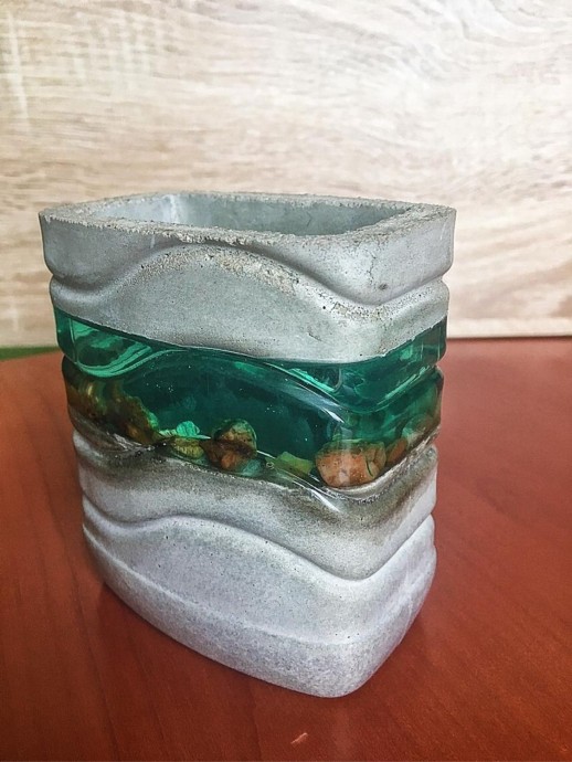 Терраццо из гипса и эпоксидной смолы