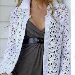 ​Ажурные кардиганы