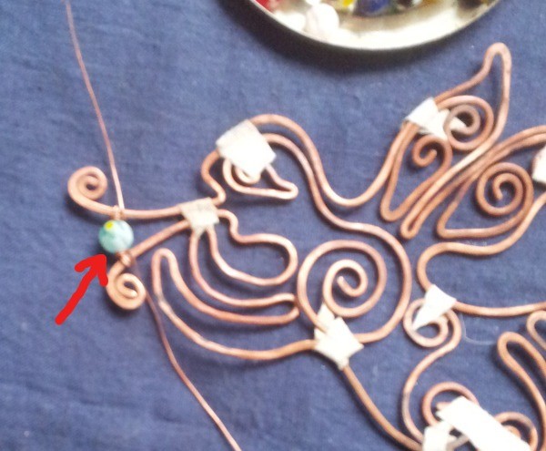 Делаем из медной проволоки ангела с трубой: часть 2