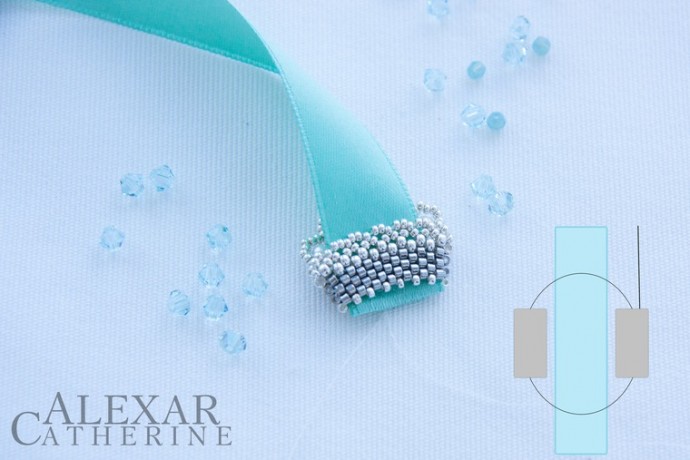 ​Колье "Бегущая по волнам": часть 3