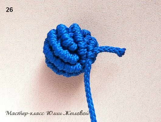 Плетём шарик в технике макраме