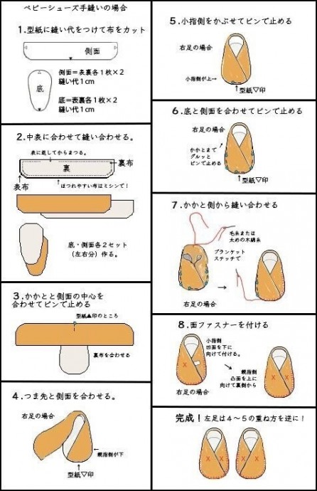 Очень простые в пошиве детские ботиночки Очень простые в пошиве детские ботиночки