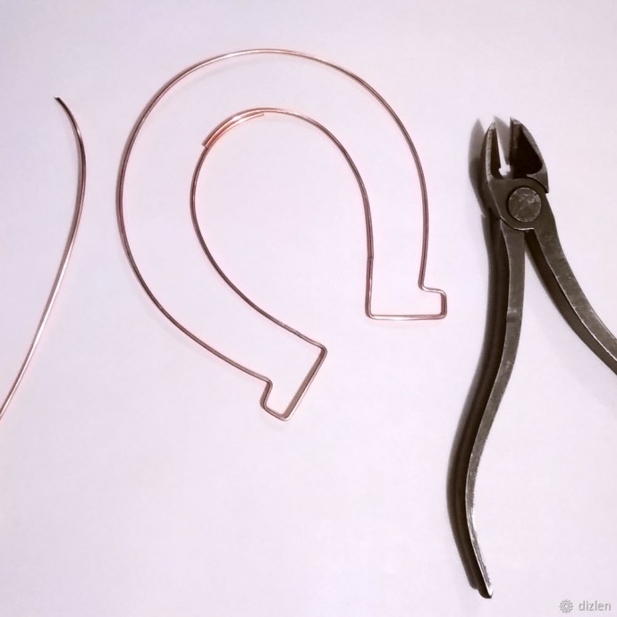 Подкова на стену: мастер-класс в технике wire wrap, часть 1