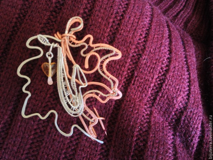 Создание броши "Осенняя симфония": часть 3