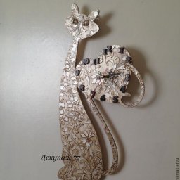 ​Создание настенных часов "Кошка-хамелеон": часть 2