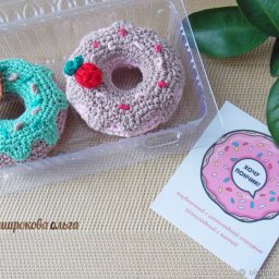 Вяжем пончики по рисункам