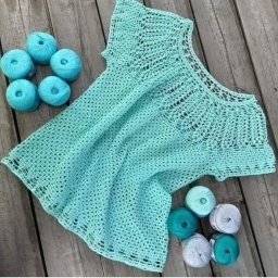 Ажурная блуза крючком