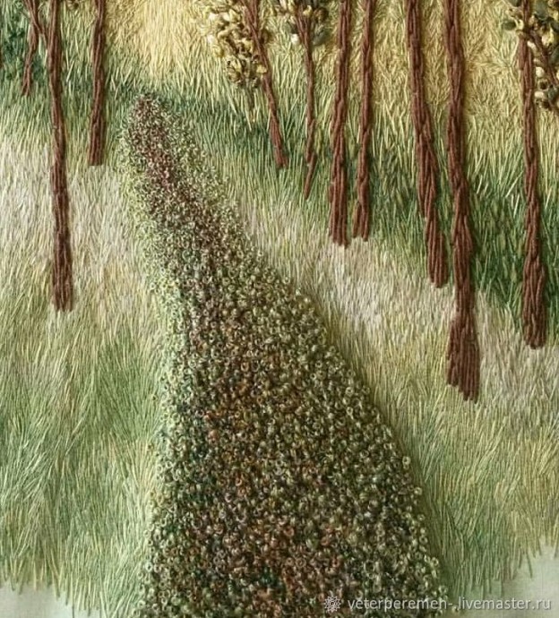 Вышивание картины "Призрачный лес"