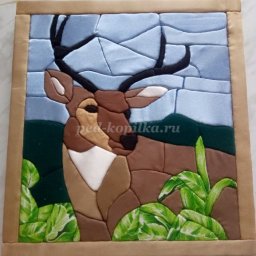 ​Олень в технике кинусайга