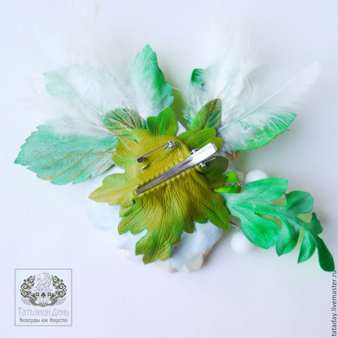 ​Создаем кожаную брошь-розу: часть 4