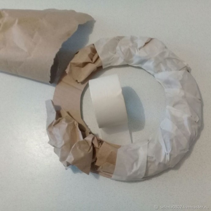 Создаём рождественский венок: часть 1