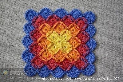 Узор, который вяжется от центра Узор, который вяжется от центра