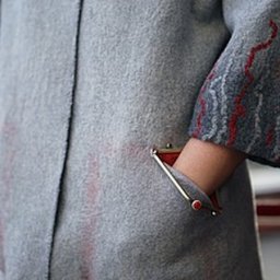 Чудной кармашек: делаем необычный карман с фермуарной застежкой, часть 2