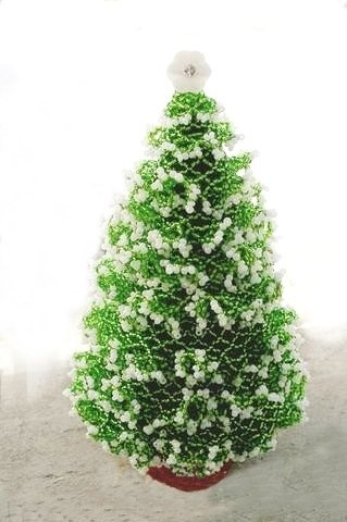 Елочка из бисера и бусин