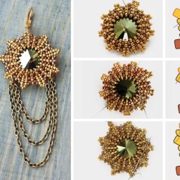 Интересное оплетение риволи