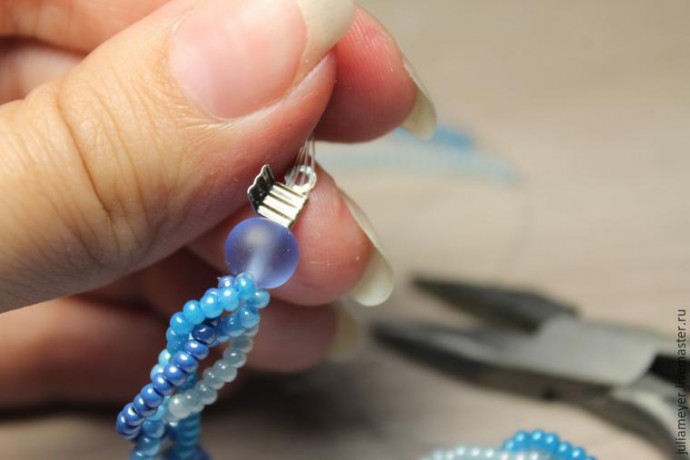 ​Вышиваем шикарное колье "Зазеркалье": часть 5