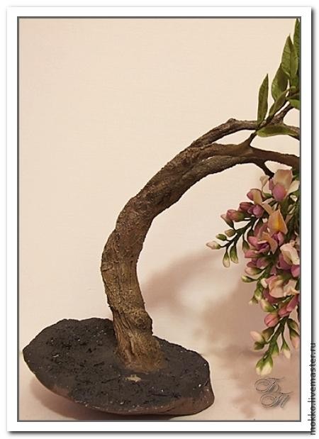 Лепка глицинии из полимерной глины: часть 6