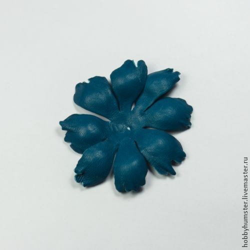 ​Создаем цветок из кожи в шарике: часть 2
