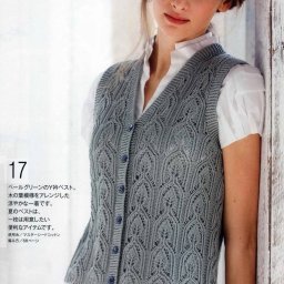 Жилет спицами