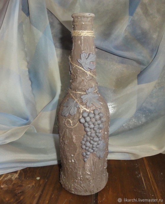 Декорируем стеклянную бутылку: часть 1