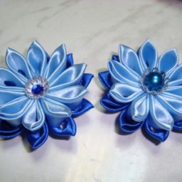 Двухслойное канзаши для начинающих