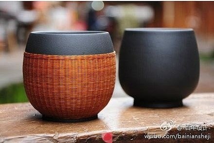 ​Горшки с оплеткой