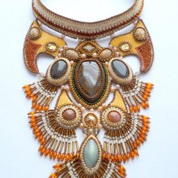 Мастер-класс по вышивке колье "Буря в пустыне": часть 3